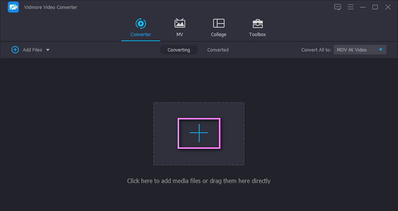 Vidmore Tambahkan File