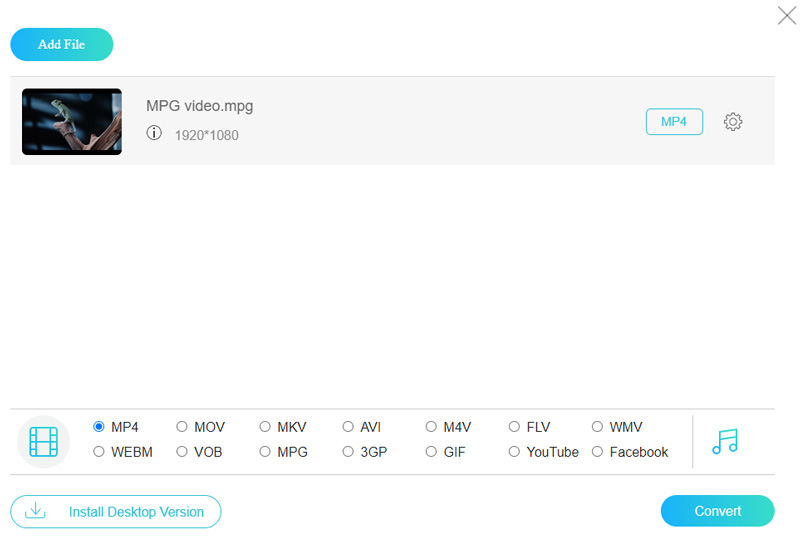 Tilføj MPG Online