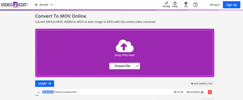 WebM MOV-converter Video2edit