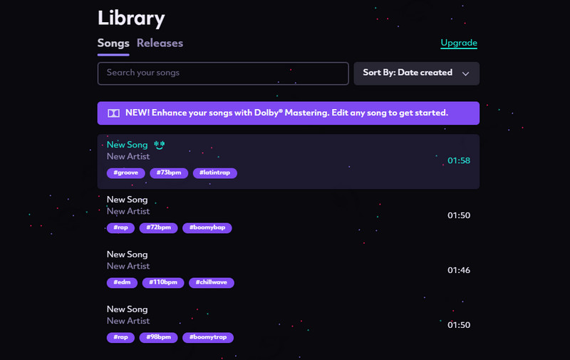 Zapewnij bibliotekę dla muzyki