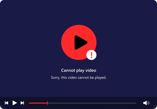 Video không thể phát
