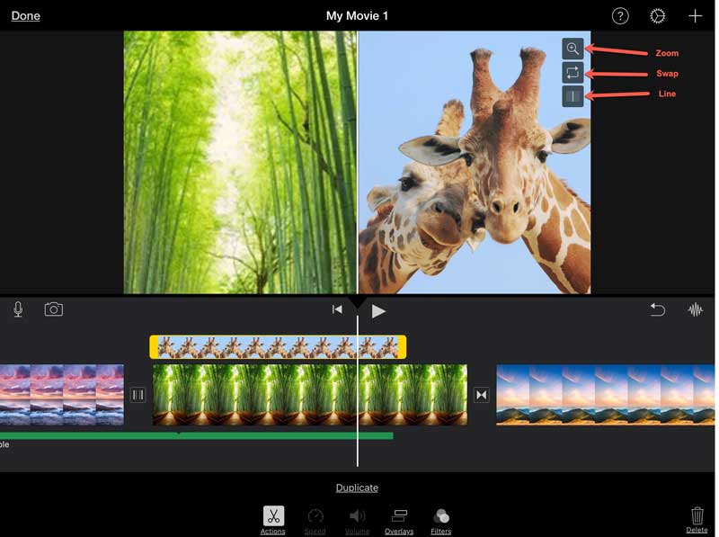 在iPhone iPad上製作電影